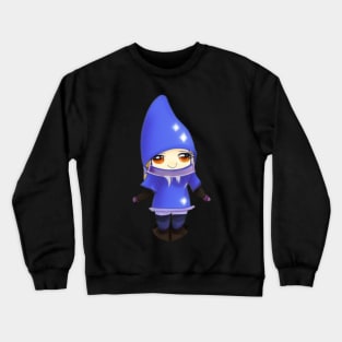 Cute Blue Female Gnome Crewneck Sweatshirt